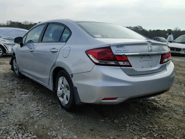 19XFB2F58EE078222 - 2014 HONDA CIVIC LX SILVER photo 3