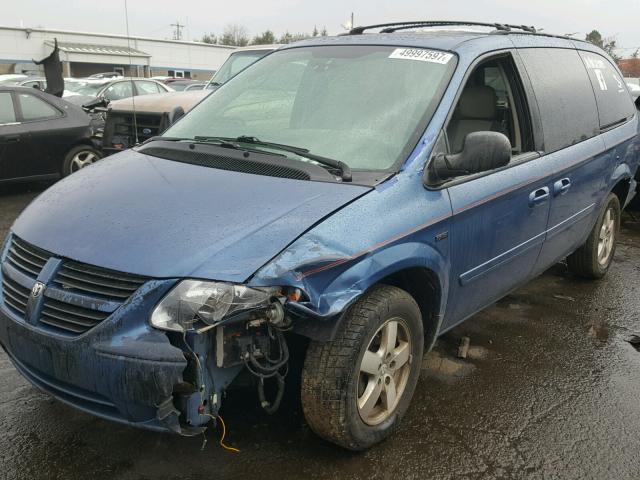 2D4GP44L46R694246 - 2006 DODGE GRAND CARA BLUE photo 2