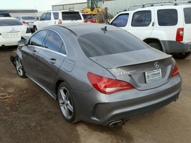 WDDSJ4EB9EN120435 - 2014 MERCEDES-BENZ CLA 250 GRAY photo 3