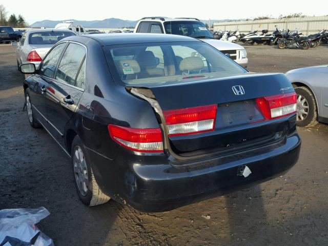 1HGCM66593A068448 - 2003 HONDA ACCORD EX BLACK photo 3