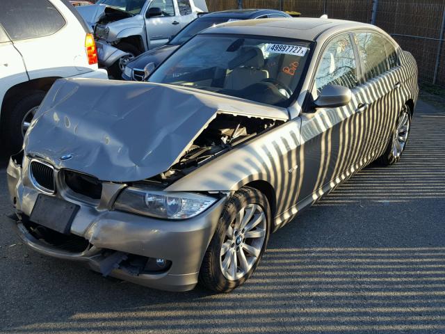 WBAPH5C56BA443596 - 2011 BMW 328 I SULE GRAY photo 2