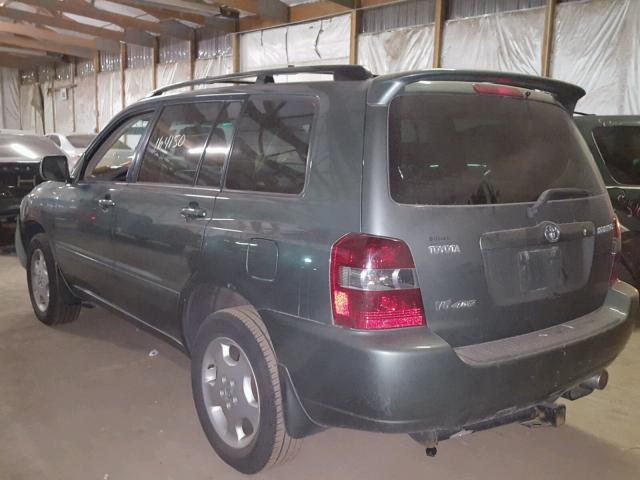 JTEEP21AX60151629 - 2006 TOYOTA HIGHLANDER GREEN photo 3