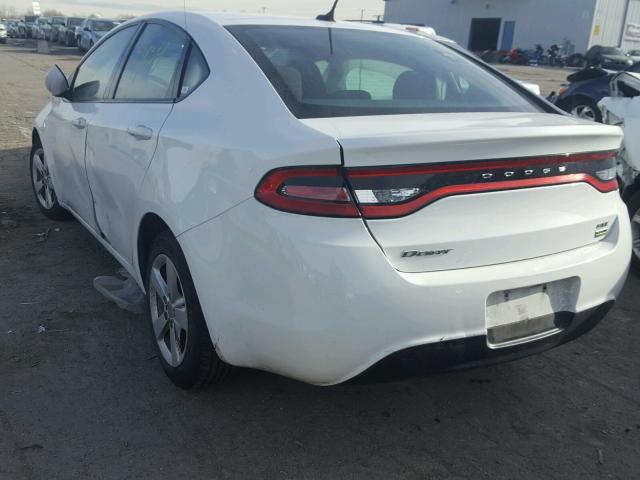 1C3CDFBA0GD591271 - 2016 DODGE DART SXT WHITE photo 3