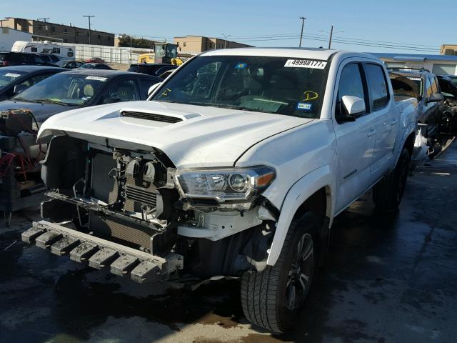 5TFAZ5CN7GX015921 - 2016 TOYOTA TACOMA DOU WHITE photo 2