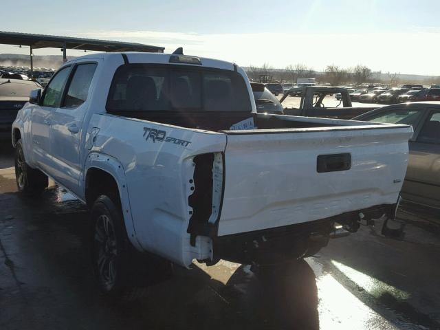 5TFAZ5CN7GX015921 - 2016 TOYOTA TACOMA DOU WHITE photo 3