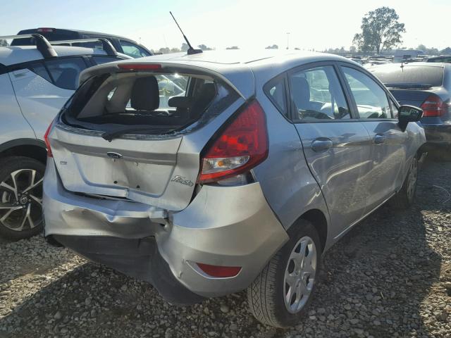 3FADP4EJ3DM195459 - 2013 FORD FIESTA SE SILVER photo 4