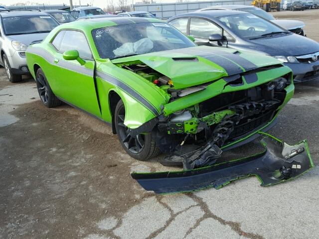 2C3CDZAG0HH545340 - 2017 DODGE CHALLENGER GREEN photo 1