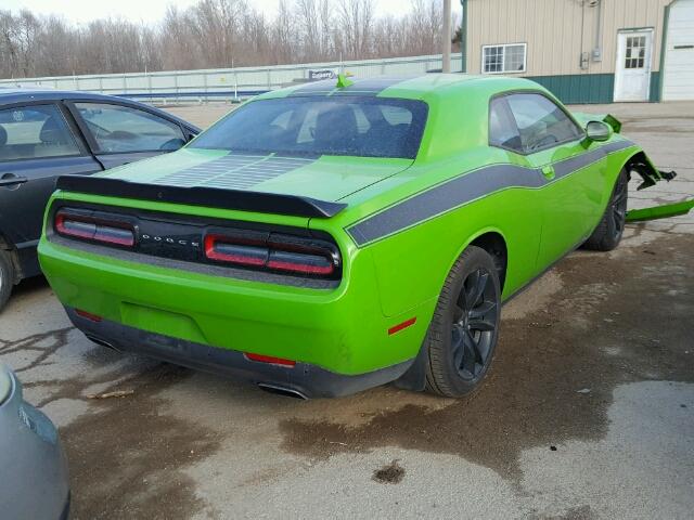 2C3CDZAG0HH545340 - 2017 DODGE CHALLENGER GREEN photo 4