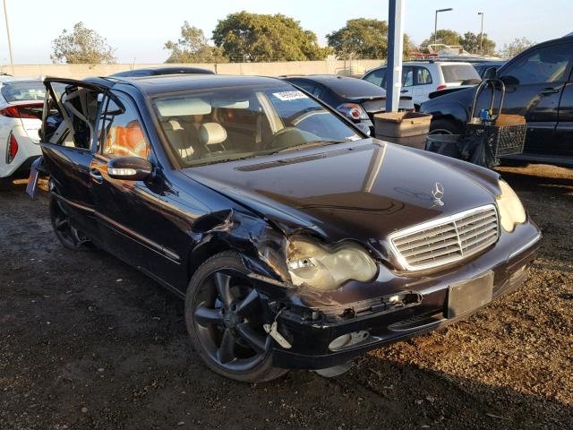 WDBRF61J43F290906 - 2003 MERCEDES-BENZ C 240 BLUE photo 1