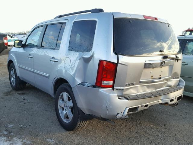 5FNYF4H68BB101227 - 2011 HONDA PILOT EXL GRAY photo 3