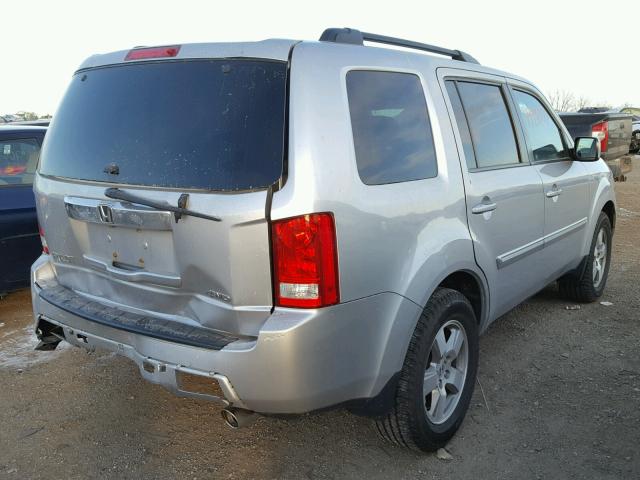 5FNYF4H68BB101227 - 2011 HONDA PILOT EXL GRAY photo 4