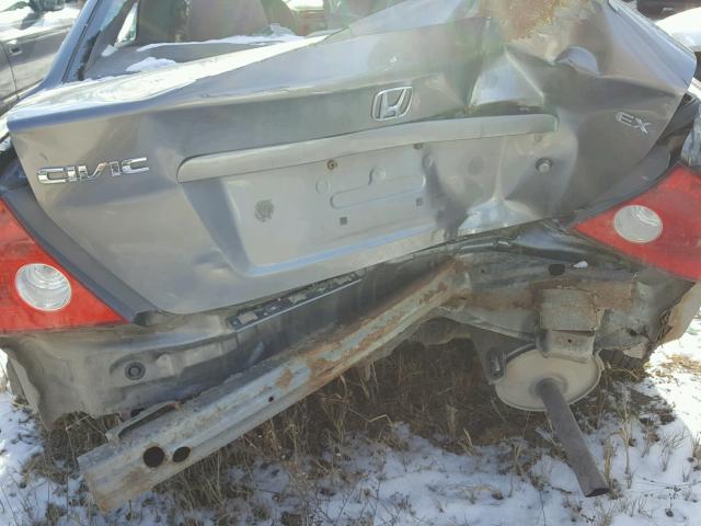 1HGEM22904L082612 - 2004 HONDA CIVIC EX GRAY photo 10