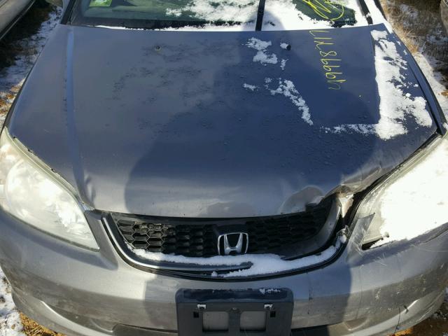 1HGEM22904L082612 - 2004 HONDA CIVIC EX GRAY photo 7