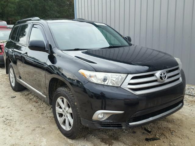 5TDZK3EH5CS058110 - 2012 TOYOTA HIGHLANDER BLACK photo 1