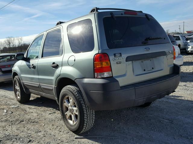 1FMYU03107KA65582 - 2007 FORD ESCAPE XLT GREEN photo 3