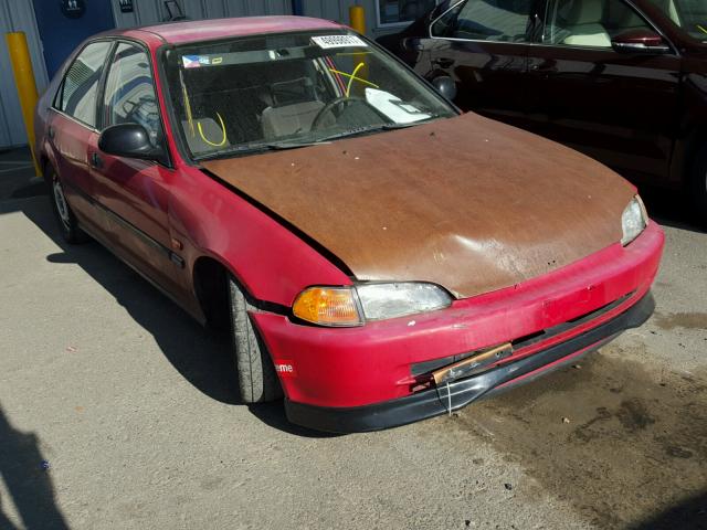 JHMEG8559SS029684 - 1995 HONDA CIVIC LX RED photo 1