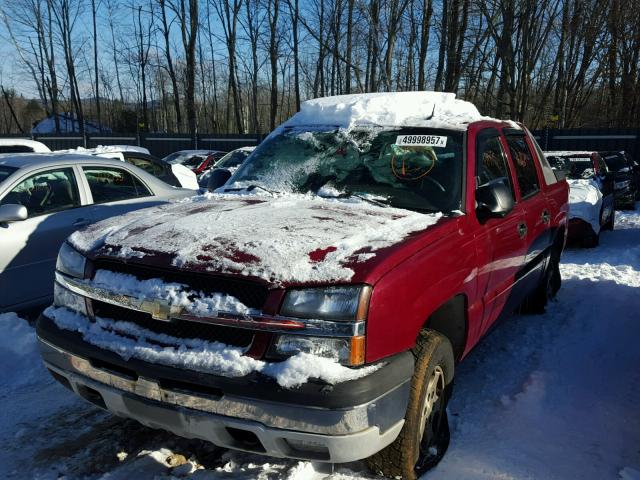 3GNEK12Z35G222446 - 2005 CHEVROLET AVALANCHE RED photo 2