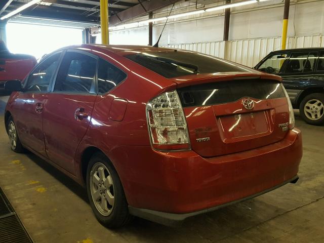 JTDKB20U583377273 - 2008 TOYOTA PRIUS RED photo 3