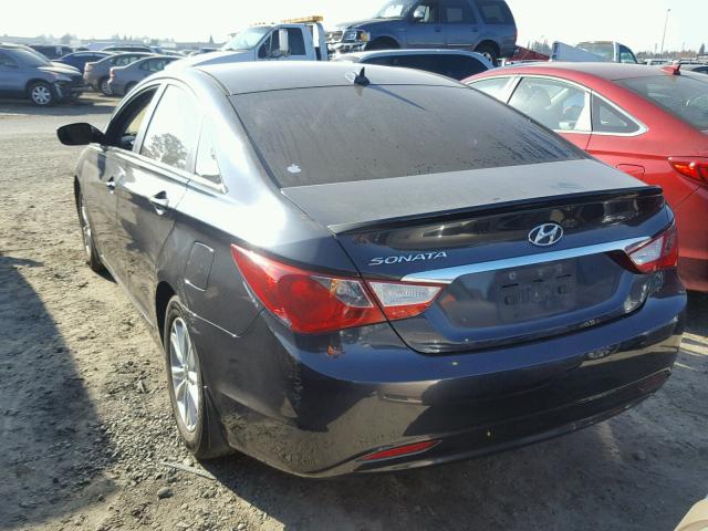 5NPEB4AC1DH547481 - 2013 HYUNDAI SONATA GLS BLUE photo 3