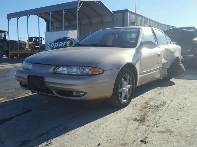 1G3NL52T81C265203 - 2001 OLDSMOBILE ALERO GL GOLD photo 2