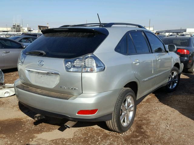 JTJGW31U572002368 - 2007 LEXUS RX 400H SILVER photo 4