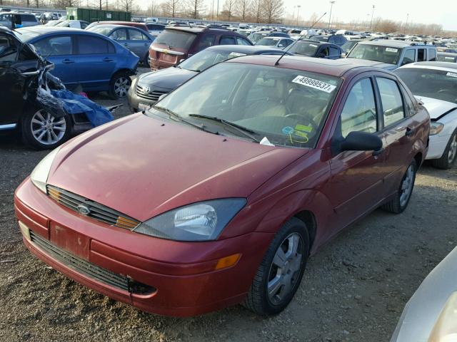 1FAFP38303W129756 - 2003 FORD FOCUS ZTS RED photo 2