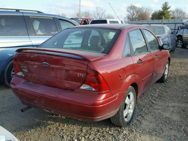 1FAFP38303W129756 - 2003 FORD FOCUS ZTS RED photo 4