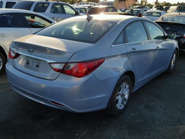 5NPEB4AC0BH264941 - 2011 HYUNDAI SONATA GLS BLUE photo 4