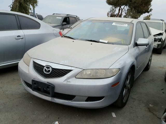 1YVFP82D845N68889 - 2004 MAZDA 6 S SILVER photo 2