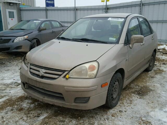 JS2RA61S065300632 - 2006 SUZUKI AERIO PREM BEIGE photo 2