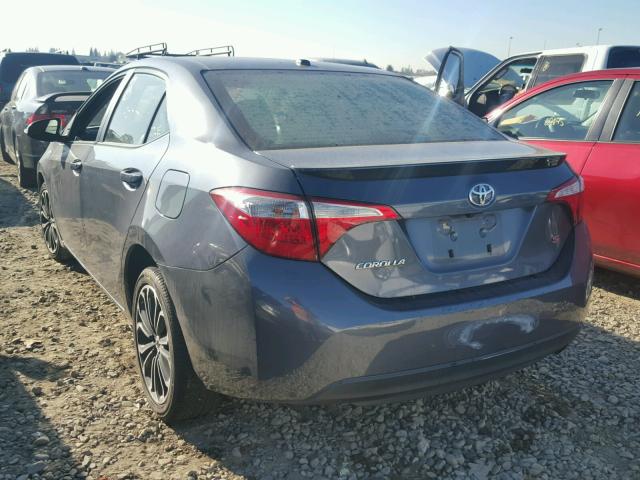 5YFBURHE4EP010299 - 2014 TOYOTA COROLLA L GRAY photo 3