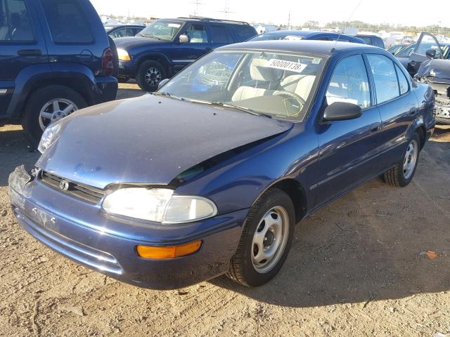1Y1SK5268TZ031882 - 1996 GEO PRIZM BASE ლურჯი ფოტო 2