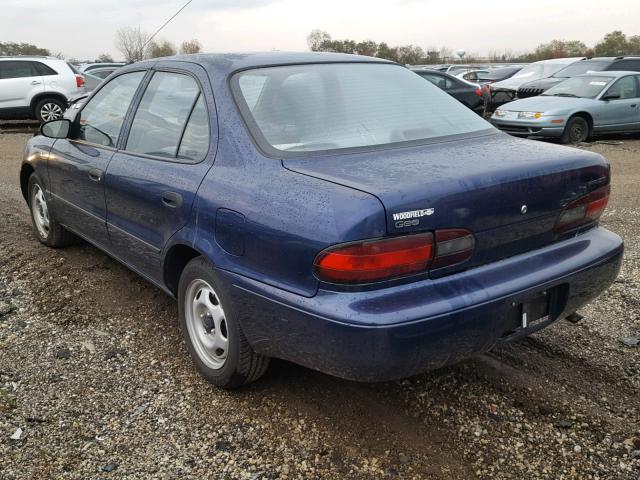 1Y1SK5268TZ031882 - 1996 GEO PRIZM BASE ლურჯი ფოტო 3