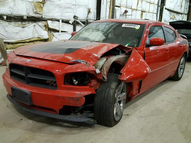 2B3KA53H46H500365 - 2006 DODGE CHARGER R/ RED photo 2