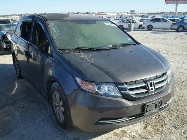 5FNRL5H48EB134220 - 2014 HONDA ODYSSEY EX GRAY photo 1