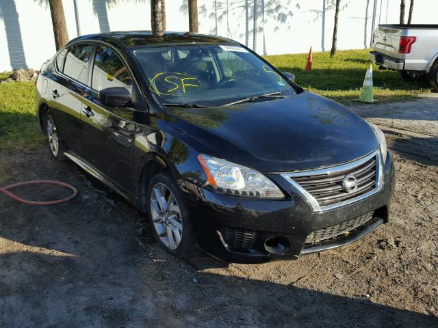 3N1AB7AP0DL733275 - 2013 NISSAN SENTRA S BLACK photo 1