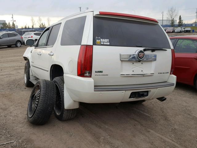 1GYS4DEF2CR136478 - 2012 CADILLAC ESCALADE P WHITE photo 3