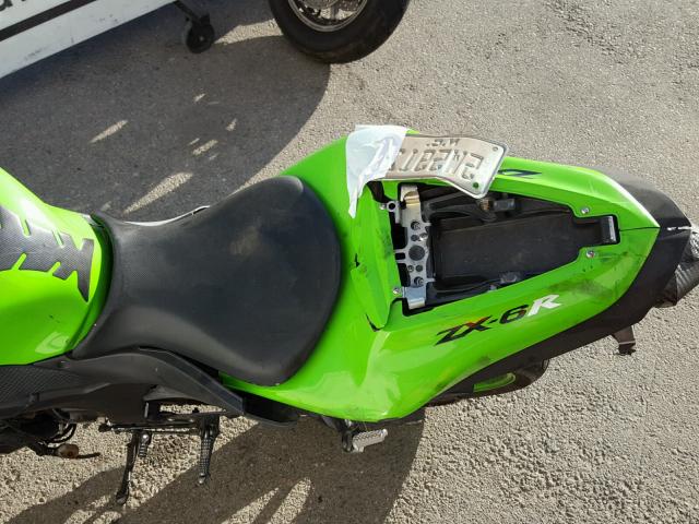 JKAZX4P158A035187 - 2008 KAWASAKI ZX600 P GREEN photo 6