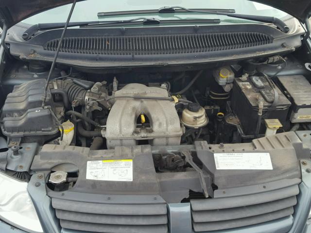 1D4GP25B76B652016 - 2006 DODGE CARAVAN SE GREEN photo 7