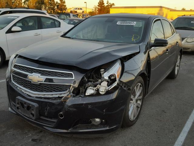 1G11E5SA4DU127401 - 2013 CHEVROLET MALIBU 2LT BLACK photo 2