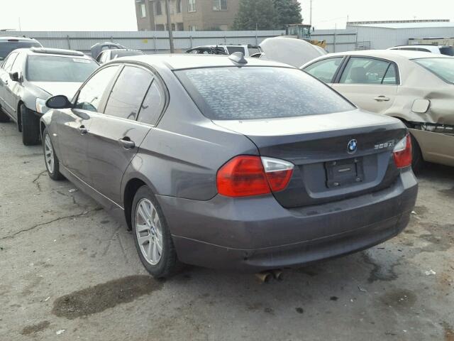 WBAVC93567K030916 - 2007 BMW 328 XI CHARCOAL photo 3