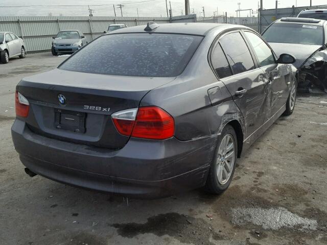 WBAVC93567K030916 - 2007 BMW 328 XI CHARCOAL photo 4