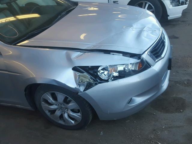 1HGCP36898A025834 - 2008 HONDA ACCORD EXL SILVER photo 9