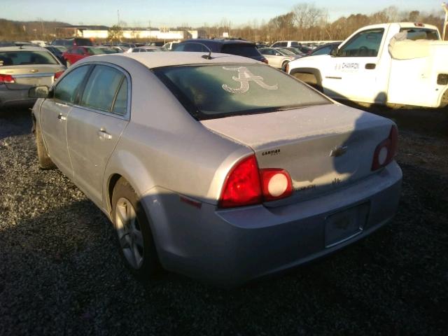 1G1ZB5EB9AF205798 - 2010 CHEVROLET MALIBU LS SILVER photo 3