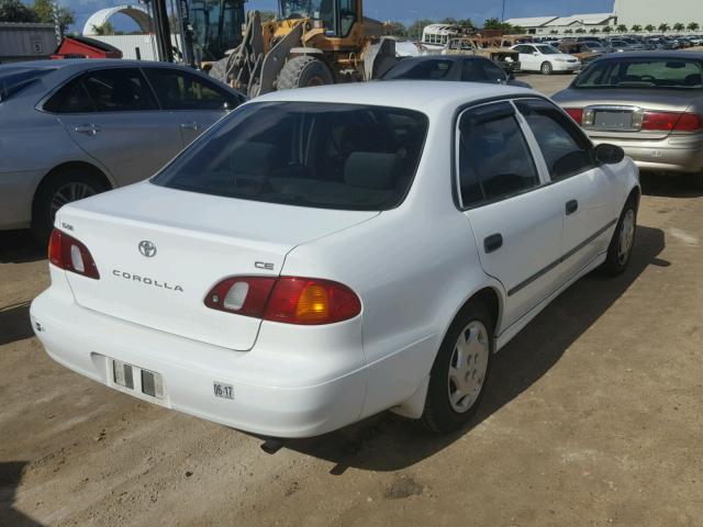 1NXBR12E0YZ404445 - 2000 TOYOTA COROLLA VE WHITE photo 4