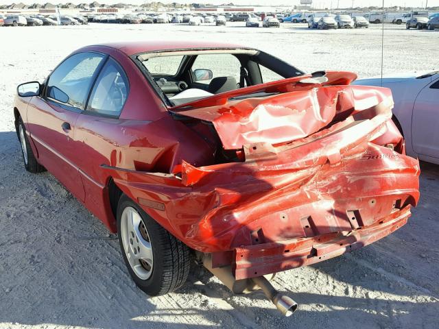 1G2JB12F047201923 - 2004 PONTIAC SUNFIRE RED photo 3