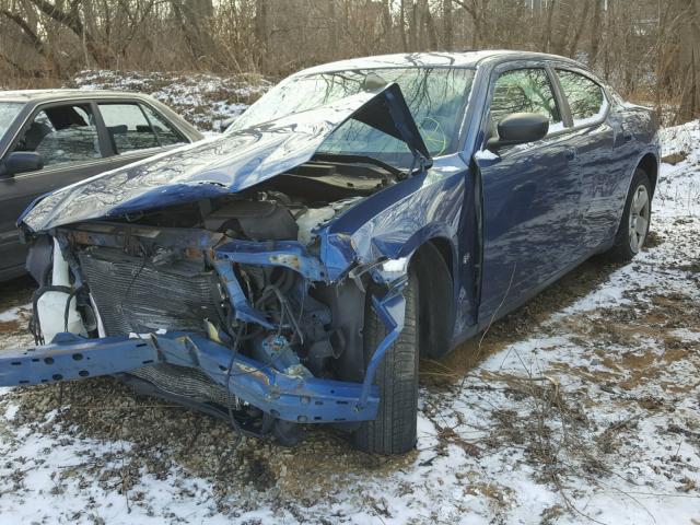 2B3KA33V19H512519 - 2009 DODGE CHARGER SX BLUE photo 2