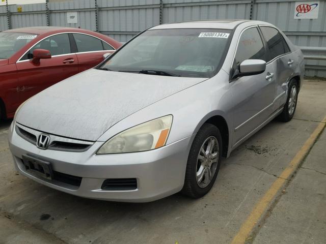 1HGCM56796A055554 - 2006 HONDA ACCORD EX SILVER photo 2