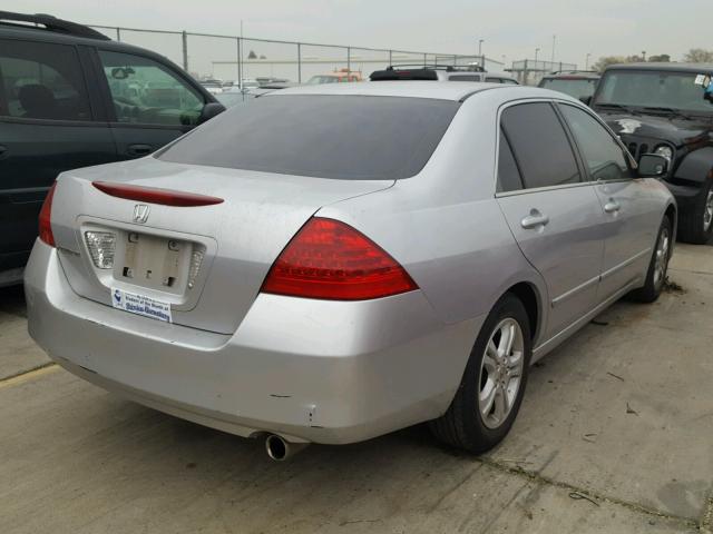 1HGCM56796A055554 - 2006 HONDA ACCORD EX SILVER photo 4