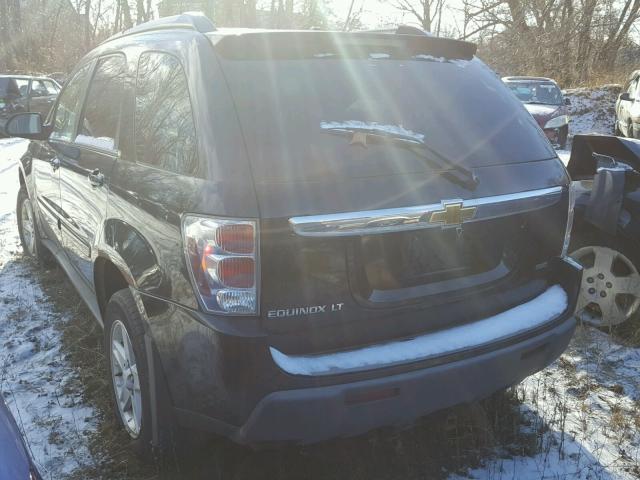 2CNDL73F066125755 - 2006 CHEVROLET EQUINOX LT BLACK photo 3